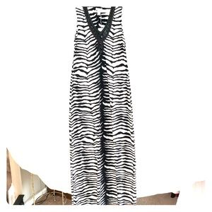 Chico’s NWT Embellished Zebra Maxi Dress Small
